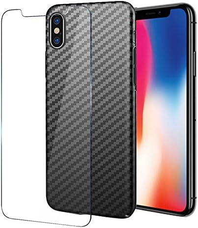 iPhone X Case with screen protection,Slim Fit Shell Hard Ultra Thin Mobile Phone Cover Case with screen protection for Apple iPhone X (Black)