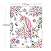 QH Cute Unicorn and Flower Print Super Soft Throw Blanket for Bed Couch Sofa Lightweight Travelling Camping 58 x 80 Inch Throw Size for Kids Adults