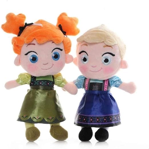stuffed elsa and anna dolls