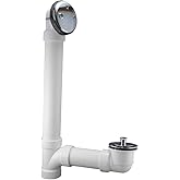 Plumb Pak 650PVCK Bathtub Drain, Polished Chrome