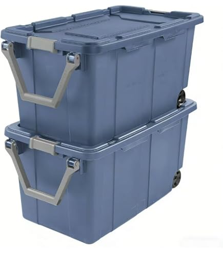 Amazon.com - Storage Bin 40 Gallon 160 Qt Wheeled Industrial Tote