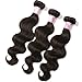 Beauty Forever Indian Body Wave Hair 3 Bundles Hair Extensions 100% Unprocessed Human Virgin Hair Weaves Natural Color 95-100g/pc (8 10 12)