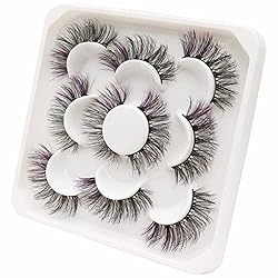 Veleasha Colored Lashes 5D Fluffy Faux Mink Lashes