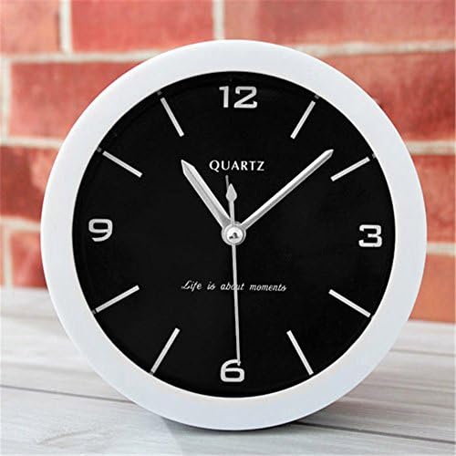 Sdfaw Simple digital bedroom den small alarm clocks clock table clock ,Black background, white text