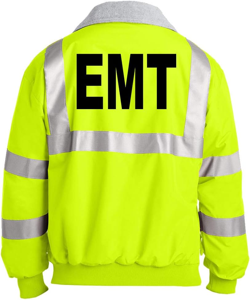 Shadow Company EMT - Emergency Medical Technician - Unisex Hi-Vis Safety Green Jacket