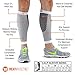 Leg & Calf Compression Sleeve (1 Pair) Shin Splint & Calf Pain Relief, Comfortable Calf Sleeves helps Improve Circulation for Runners, Nurses & Travelers. Leg Support Footless Socks