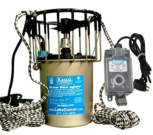 1 hp Kasco Marine Lake & Pond De-icer with C-10 Timer Thermostat Controller (50 ft power cord)