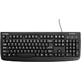 Kensington Pro Fit USB Washable Keyboard, Black (K64407US),17-3/4" Width