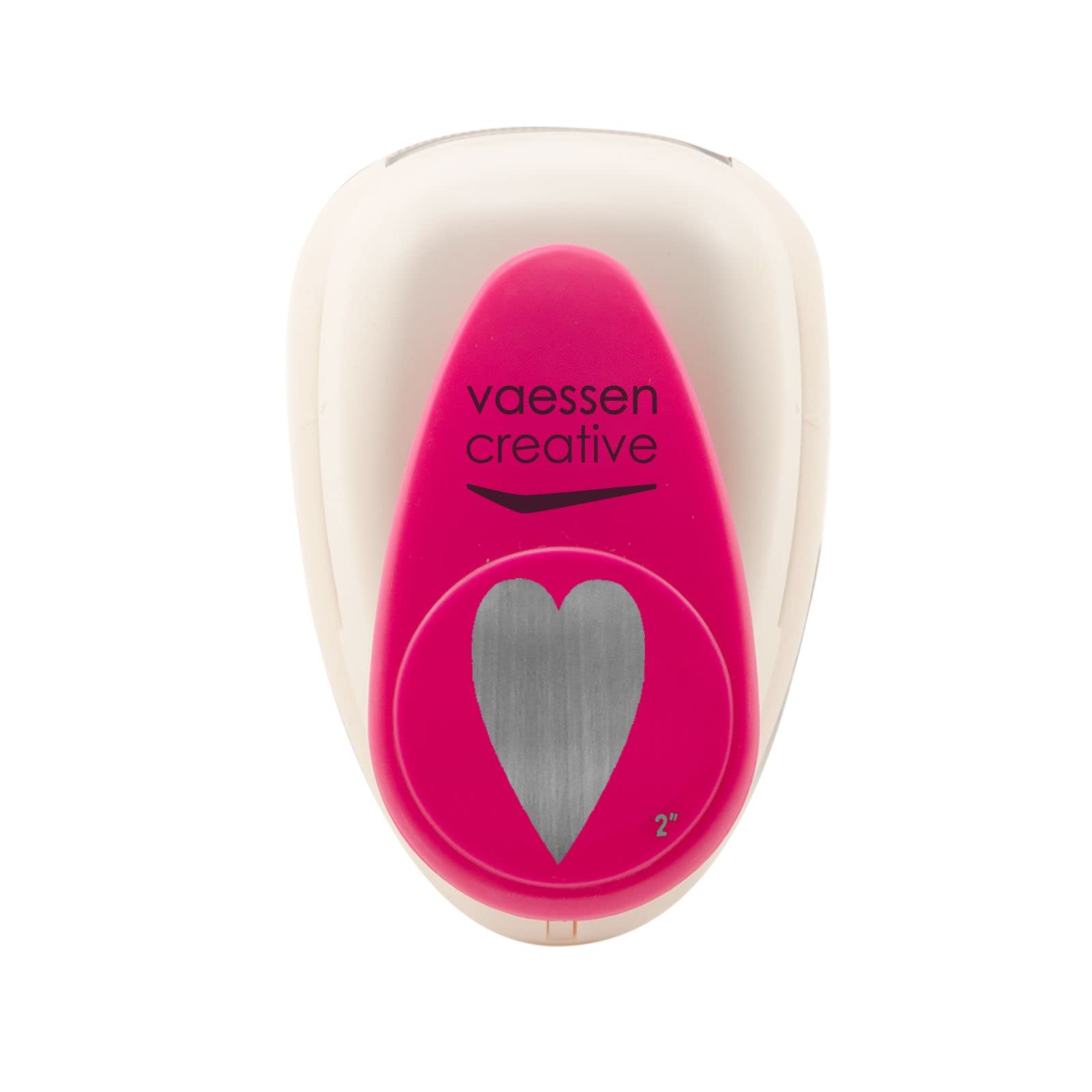 Vaessen Creative Craft Paper Punch - Heart - 3 x 4,9 cm - Circle Cutter for Crafting and Card Making