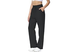 HMIYA Womens Sweatpants Cotton Straight Leg Long Sweat Pants with Pockets XS-3XL