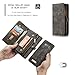 KONKY Magnetic Wallet Case Suit for Samsung Galaxy S8 Black