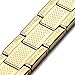 INBLUE Men's Stainless Steel Bracelet Link Gold Tone Greek