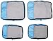 Amazon Basics 4 Piece Packing Travel Organizer Cubes Set - 2 Medium and 2 Large
