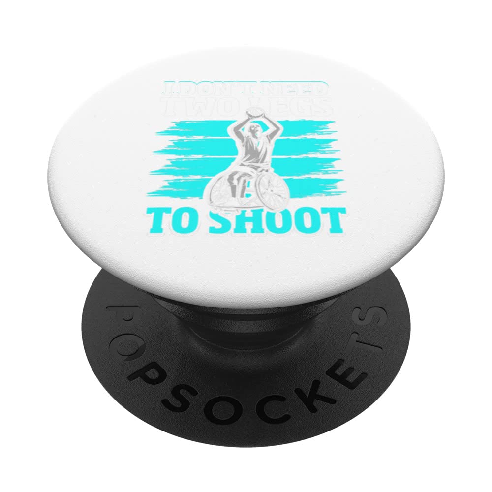 I don't need two legs to shoot Basketball Prosthetic Surgery PopSockets Swappable PopGrip
