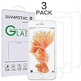[3 Pack] iPhone 7 iPhone 8 Screen Protector,0.26mm 9H Tempered Glass Screen Protector,SUVAPOTAC Bubble Free,Anti-scratch,Case friendly for iPhone 7 iPhone 8