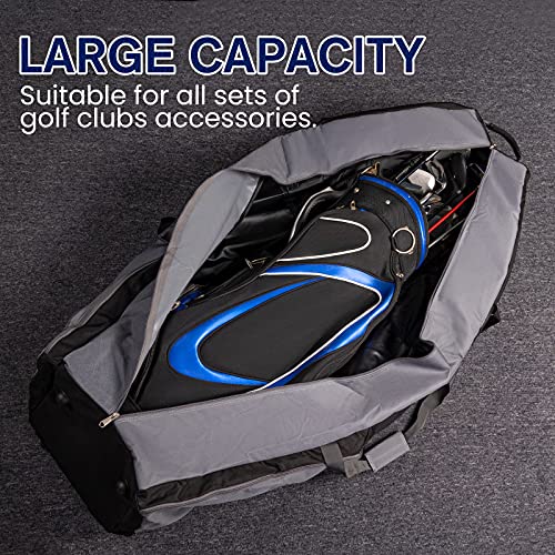 OutdoorMaster Padded Golf Travel Bag, 600D Heavy Duty Golf Club Bag