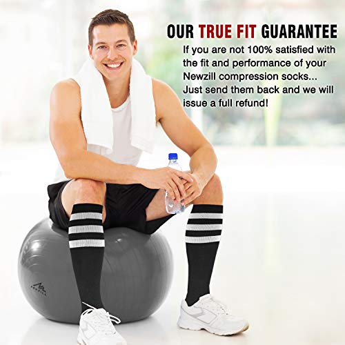 image for NEWZILL Compression Socks (20-30mmHg) for Men & Women, Best Graduated 