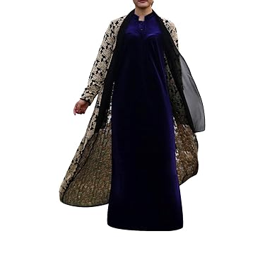 Ethnic Floral Lace Sheer Cardigan Open Up Floor Length