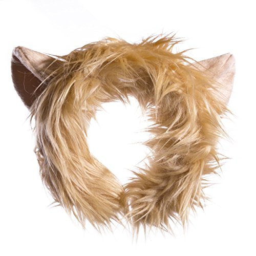 Wildlife Tree Plush Lion Ears Headband Accessory for Lion Costume, Cosplay, Pretend Animal Play Safari Party Costumes