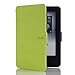 HAOCOO Ultra Slim Leather Smart Case Cover Build in Magnetic [Auto Sleep/Wake] Function for All-New Kindle Paperwhite 2012, 2013, 2015 Versions (Not fit All-New Paperwhite 10th Generation)(Green)