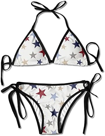 YssZcs Women's Funky Star Two Piece Bikini Cute Bathing Suits