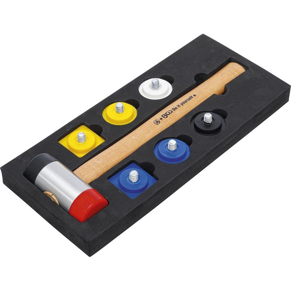 BGS Diy 52101 | Hammer Set with Interchangeable Heads | Ø 43 mm | 9 pcs.