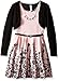 Beautees Girls' Big 2 Pc. Shrug Over Border Flocking Dress-Scuba Fabric