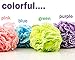 Bath Blossom Shower Loofah Loufa Sponge Pouf Puff Large Size (4 Pack) Luffa - Great for Body Wash, Back and Body Scrubber - Exfoliating Suitable for Men and Women