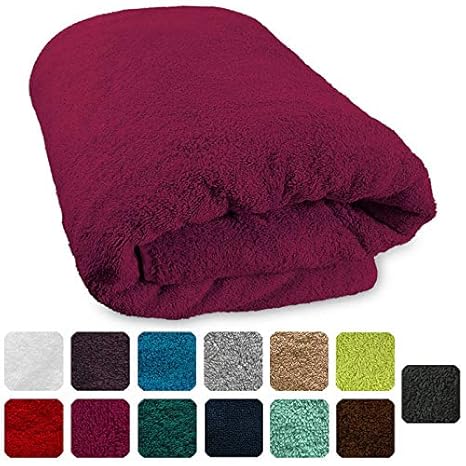 Lanudo® XXL Luxus Sauna-Handtuch 600g/m² Pure Line 80x200 cm mit Bordüre.100% feinste Frottier Baumwolle in höchster Qualität