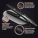 USpicy Hair Straightener, Hair Flat Iron with Heat Resistant Silicone Pad, Curved Design and MCH Ceramic Plate (LCD Display, 110V-220V Compatibility, Ergonomic Handle, 450 °F / 232 °C)