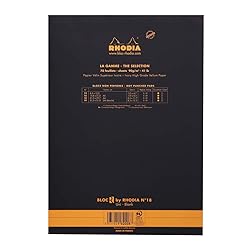 Rhodia "R Premium Stapled Notepad - Blank 70 sheets