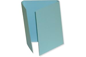 PDC Healthcare F3BB Double Fold File Folder for Prescriptions Cardboard, 5-1/2" x 13" Size, Blue, Pack of 100