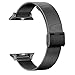 CNBEYOUNG Milanese Loop 2.0 Version Stainless Steel Bracelet Strap Replacement Band for Apple Watch Series 1 Series 2 Apple iWatch (Black-38MM)