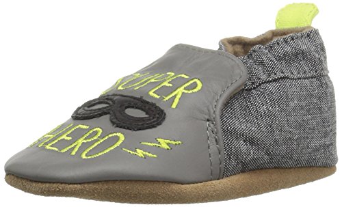Robeez boys  super hero crib shoe, super hero black, 12…