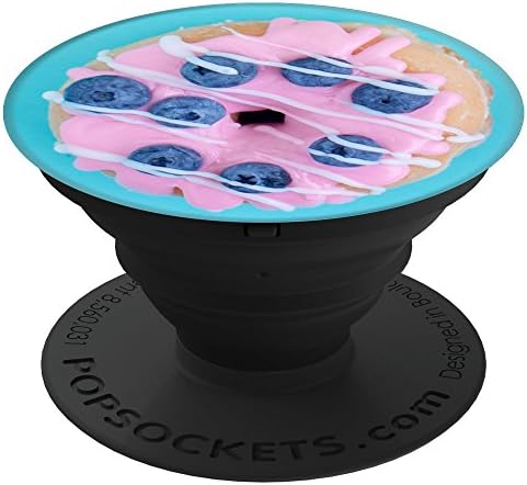 Fuzewear Donut Blueberries Blue PopSockets Stand for Smartphones and Tablets