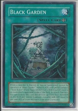 Amazon Com Yu Gi Oh Black Garden Csoc En048 Crossroads Of Chaos Unlimited Edition Super Rare Toys Games