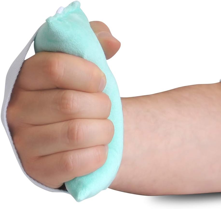 NYOrtho Pair of Palm Grips Hand Contracture Cushions with Elastic Band Anti