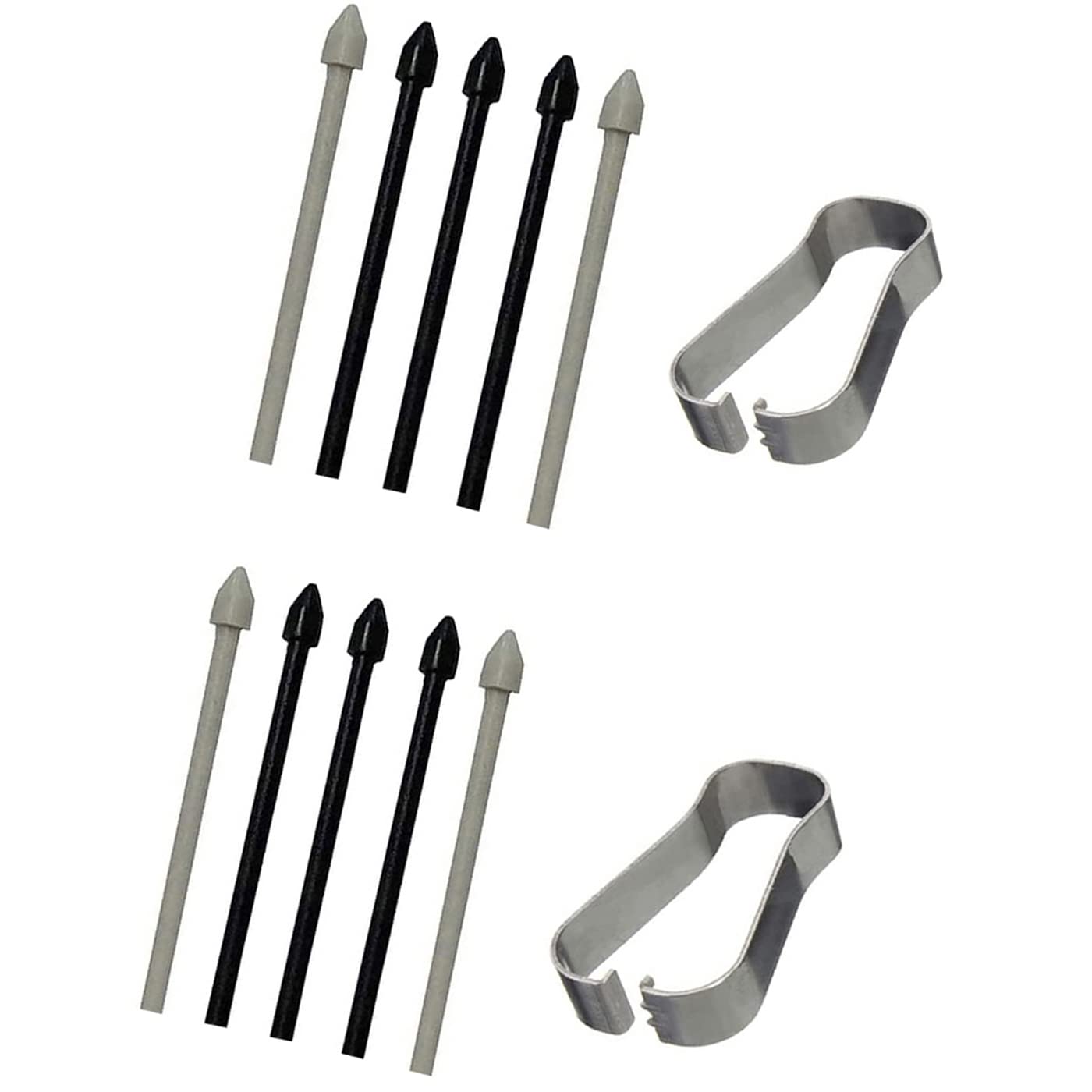 Photo 1 of Ubrokeifixit Galaxy Tab S7 FE 12.4" 2021 Touch Stylus S Pen Replacement Tips/Nibs for Samsung Galaxy Tab S7 FE 12.4" 2021 T730 T733 T736B Wi-Fi/LTE/5G (S7 FE-Tips-Black/2pcs)