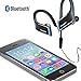 Panasonic WINGS Wireless Bluetooth In Ear Earbuds Sport Headphones with Mic + Controller and Flashing LED's RP-BTS50-W (White), IPX5 Water Resistant