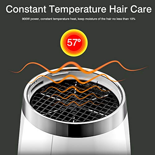 Folding Hair Dryer Compact Travel Blow Dryer Professional Salon Hair Dryer Negative Ionic Low Noise Hair Dryer 3 Heat Settings Lightweight Mini 8x7inch Hair Dryer for Men/Women (Dryer White 3)