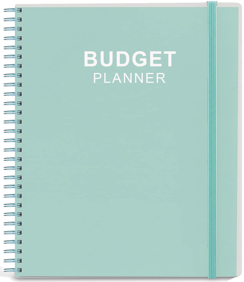 Budget Planner & Monthly Bill Organizer with Pockets. Expense Tracker Notebook, Budgeting Journal and Financial Planner Budget Book to Control Your Money, PP Cover, 20.3 x 24.1cm – Teal