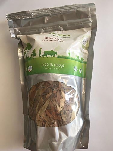 Senna Leaves - USDA Certified Organic - EU Organic - Adulteration Free - Sodium Free - 100 Grams - Organic Sphere