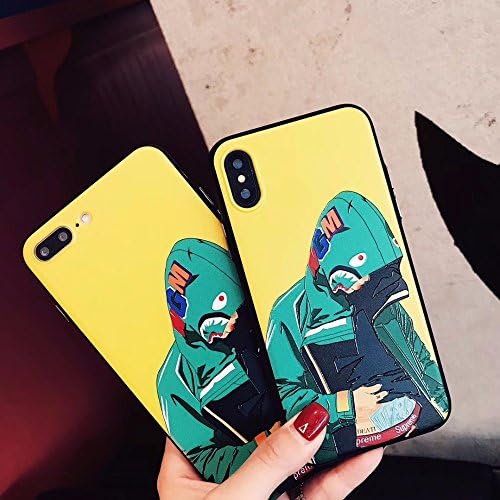 jaglo A Bathing Ape x Supreme Bape Shark Protective Hard Case Cover for iPhone 6 7 8 PLUS X (iPhone 7/8, S103)