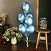 Chrome Blue Balloons, 12