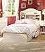 South Shore Summer Breeze Twin Bookcase Headboard and Storage Bed in White Wash