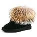 AUSLAND Women's Shoes Short Fur Trimmed Boots 99258