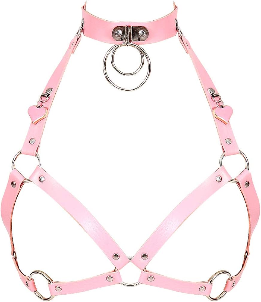 Pink leather harness Clearance