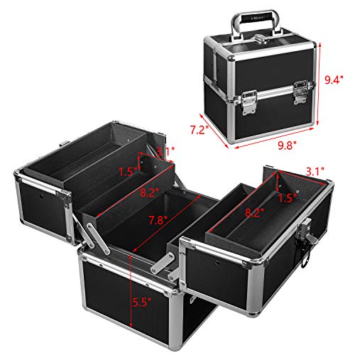 caboodles black makeup case
