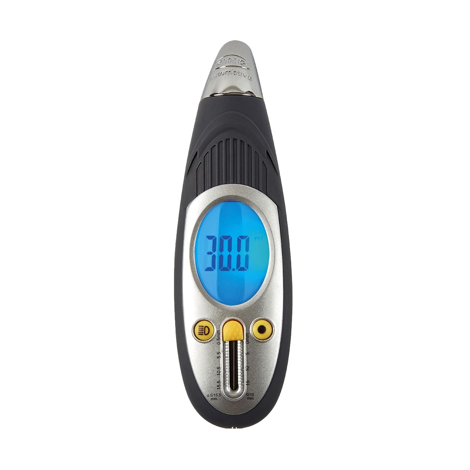 RING Digital Tyre Pressure & Depth Gauge - Measures in PSI, BAR, kPA & kg/cm2