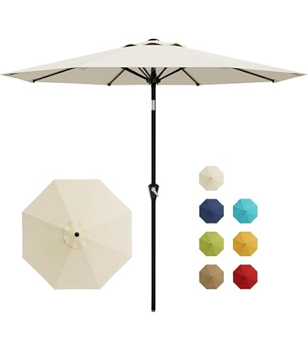 clear patio umbrella TAJMDGW Waterproof Large Market Table Umbrella for Garden Deck Plants Windproof Wedding : Patio, Lawn & Garden JOYESERY 10 ft. LED SIZE:18 Duro 16
